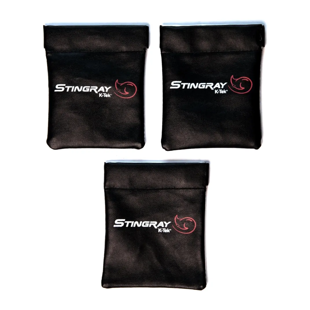 K-Tek KSLP1 Stingray Lav Pouch (Set of 3): the three pouches in the set.