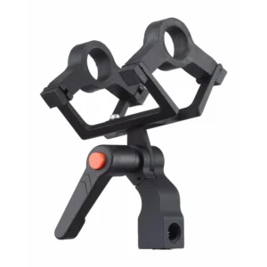 K-Tek KSM Shock Mount, 2-Point Suspension: the mount on its own, with its two polymer mounts and red locking knob.