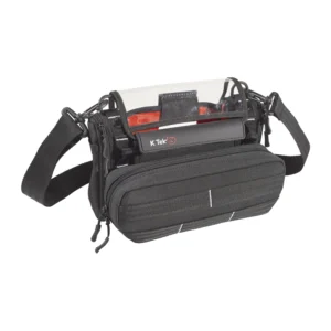K-Tek KSTGMIX Stingray MixPro Audio Bag for Sound Devices MixPre: the bag with its clear shield and shoulder strap.