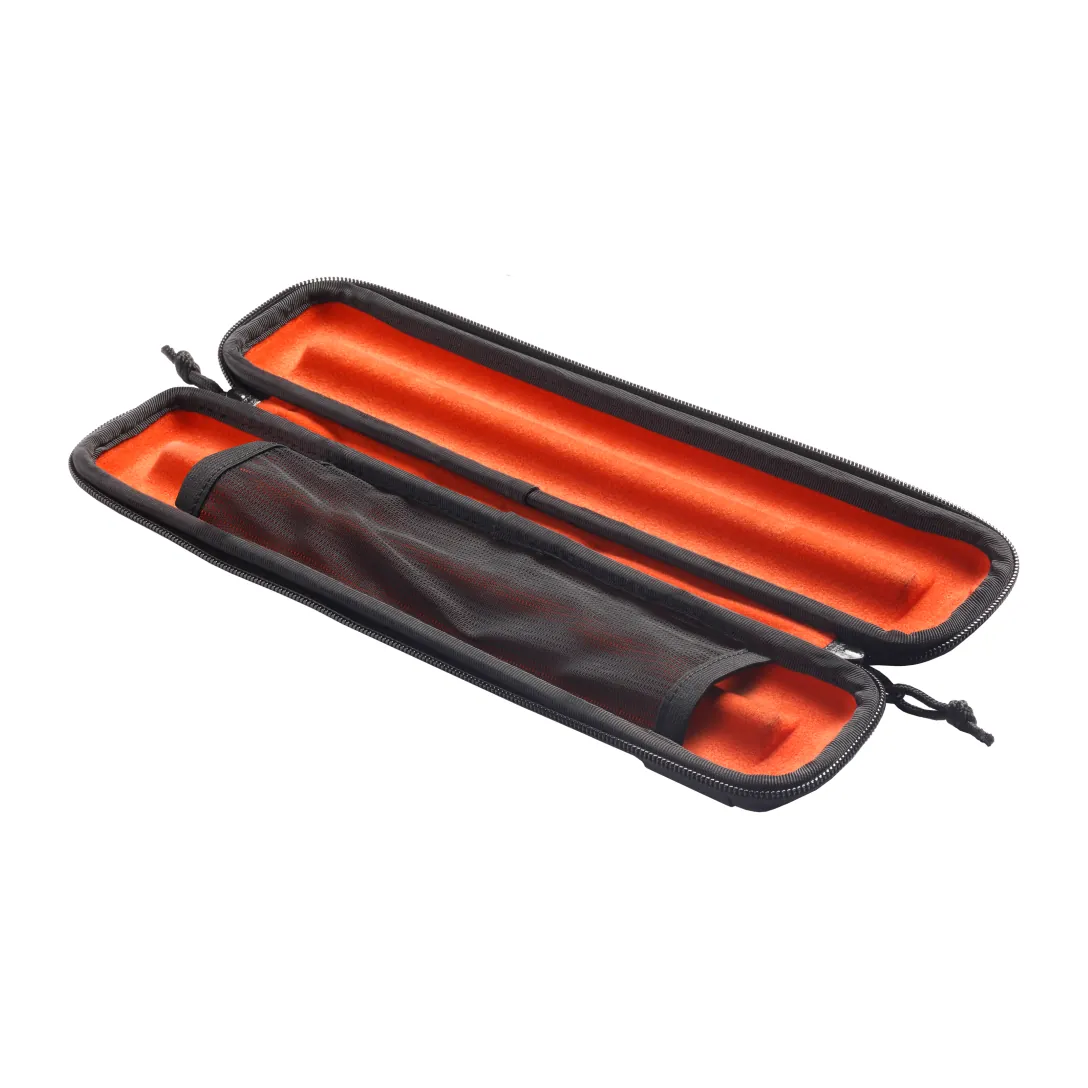 K-Tek KSTMC1 Stingray Shotgun Microphone Case: the case open on its side, showing both compartments.