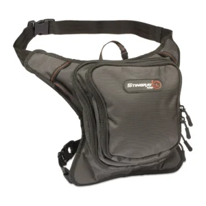 K-Tek KSUHX Stingray Utility Hip Pack X-Series - Orange: the hip pack with its waist belt and thigh strap.