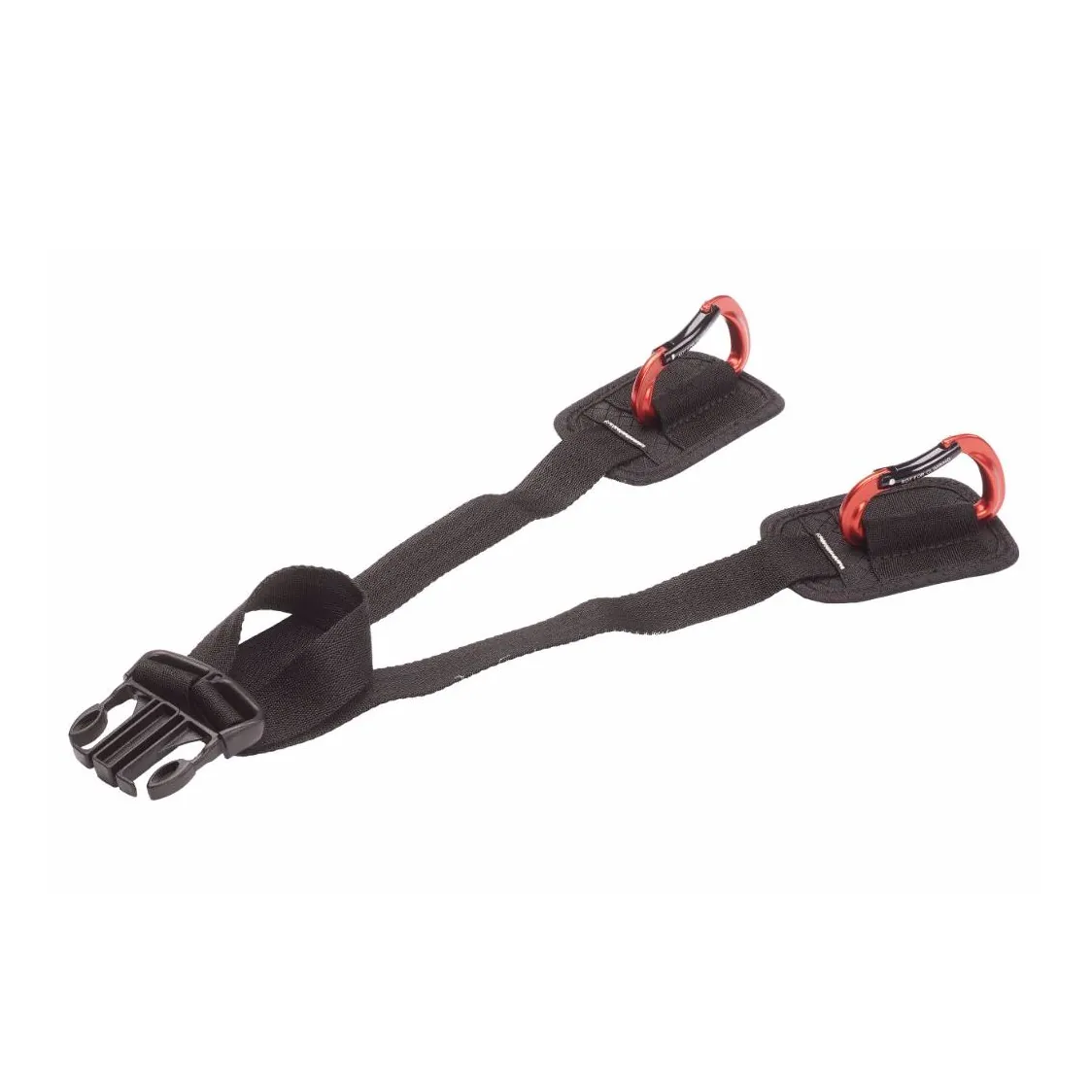 K-Tek KSWB1 Stingray Audio Waist Belt with Quick-Release: one pair of carabiners on its strap, with the quick-release buckle.