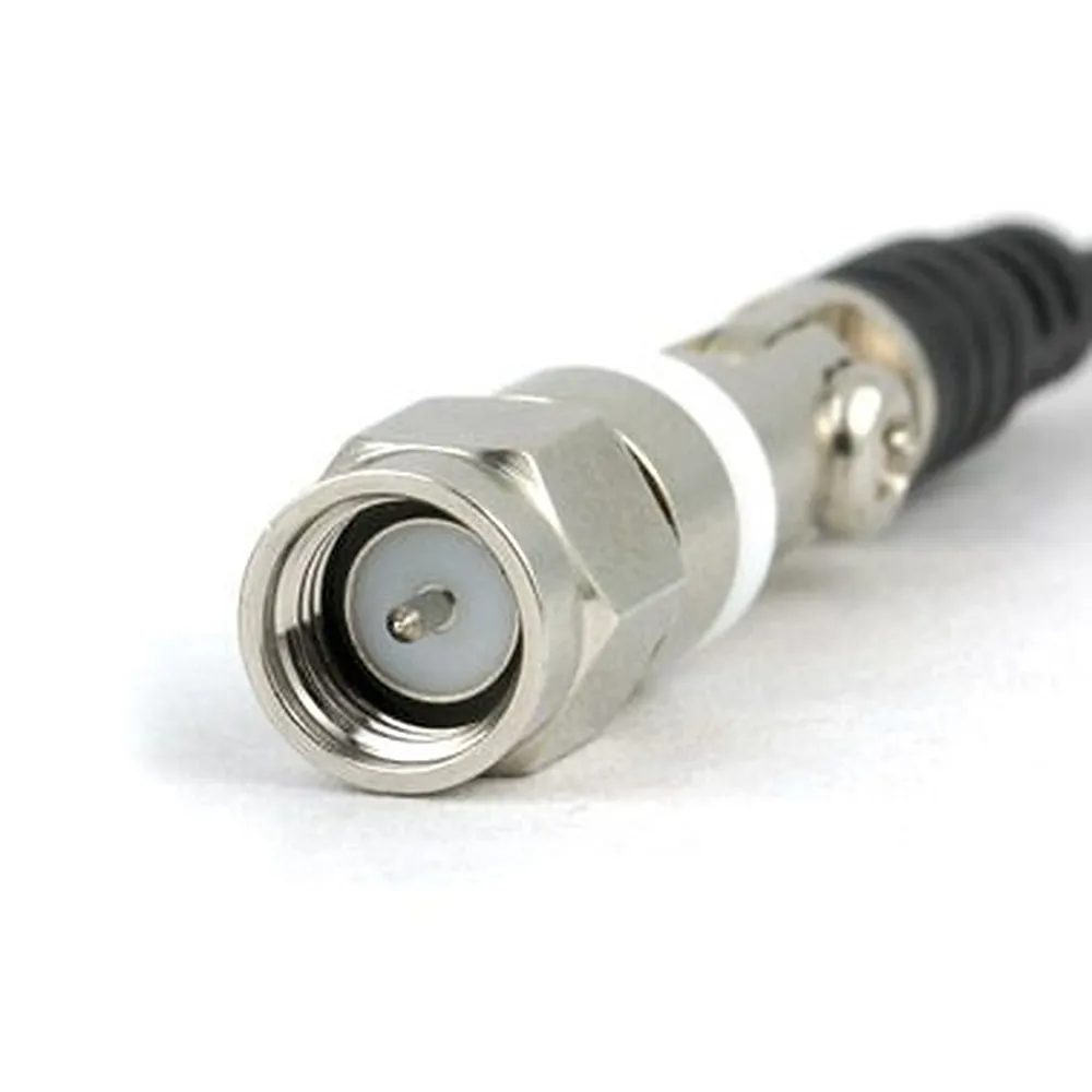 Lectrosonics AMJKIT Jointed Whip Antenna Kit: The SMA connector up close.