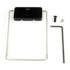 Lectrosonics BCWIRE Wire Belt Clip Kit for UM Belt Packs: The wire clip, mounting block, screws, and Allen wrench.