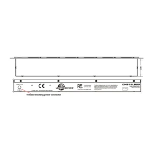 Lectrosonics CHS12LB50A Battery Charging Station for LB-50 Batteries: A drawing of the rear panel of the earlier CHS12LB50.