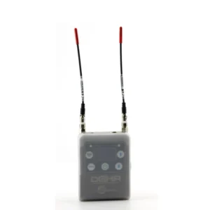 Lectrosonics DCHRCVR Silicone Cover for DCHR Receivers: The clear silicone cover fitted on a DCHR receiver.
