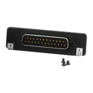 Lectrosonics DSR4DB25 SuperSlot Adapter Plate for DSR4 Receivers: The DB25 adapter plate with its mounting screws.