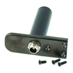 Lectrosonics LRBATELIM Battery Eliminator for LR Receivers: The battery eliminator with its cylinder, power jack, and screws.
