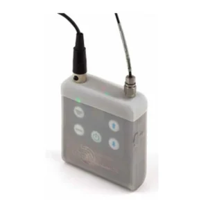 Lectrosonics LTCVR Silicone Cover for LT and DBu Transmitters: The silicone cover fitted on an LT transmitter.