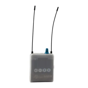 Lectrosonics M2RCVR Silicone Cover for M2R and M2Ra Receivers: The clear silicone cover fitted on an M2R receiver.