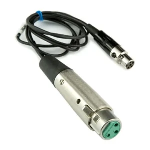 Lectrosonics MC41 XLRF to TA5F Mic-Level Adapter Cable (37 in): The cable with its XLR female and TA5F plug.