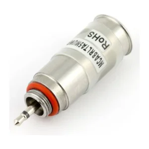 Lectrosonics MCABRLTA5MUWP TA5F to Micro Phone Jack Adapter: The barrel adapter with its locking mini plug.