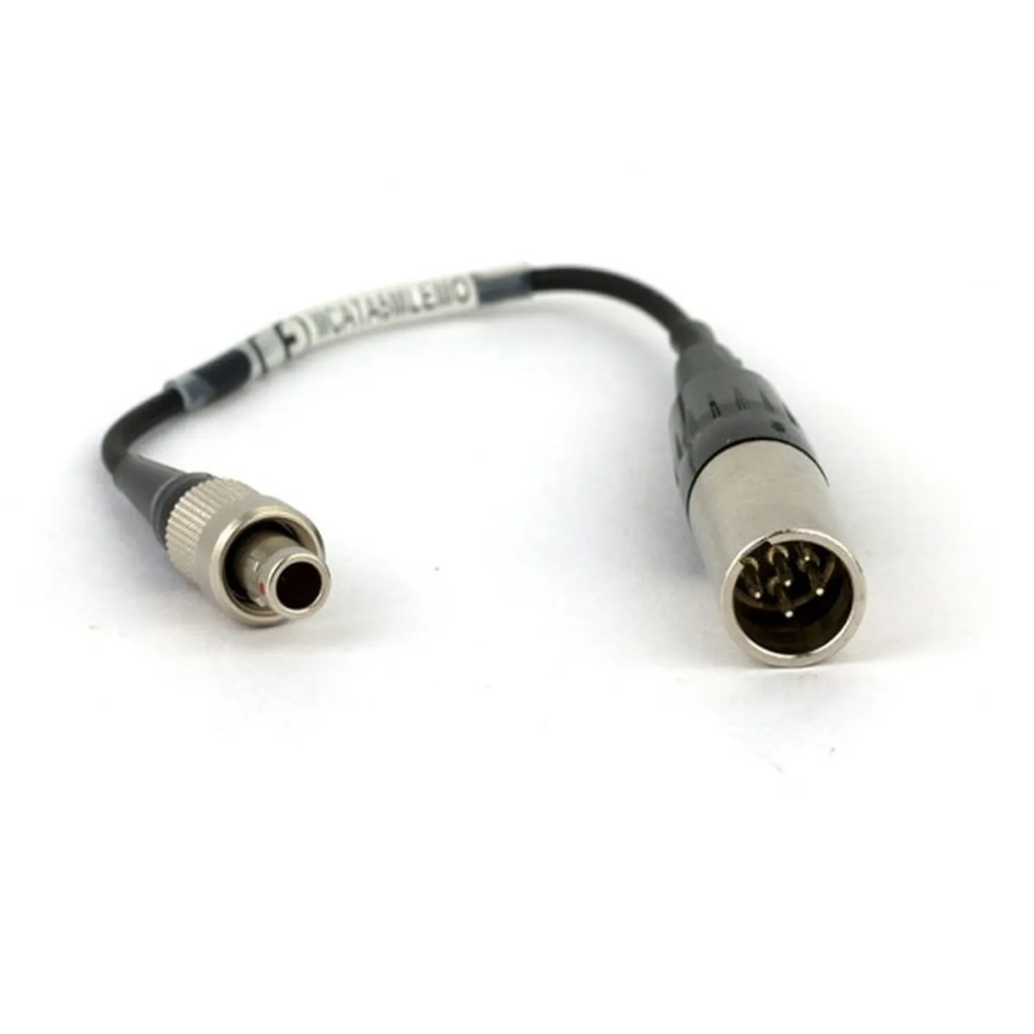 Lectrosonics MCATA5MLEMO TA5F Mic to LEMO Adapter Cable for SSM: The adapter cable with its LEMO plug and TA5M connector.