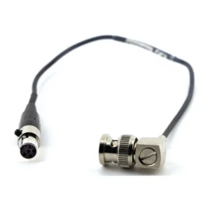 Lectrosonics MCTCTA5BNC BNC to TA5F Timecode Cable: The cable with its TA5F plug and right-angle BNC.