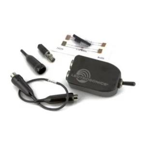 Lectrosonics MUTE Audio Muting Switch for 5-Pin Transmitters: The switch with its cable, connector kit, and resistors.