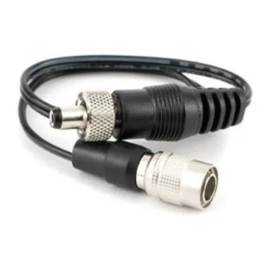 Lectrosonics PS200A Hirose 4-Pin to LZR Locking Power Cable: The cable with its Hirose 4-pin plug and locking LZR plug.