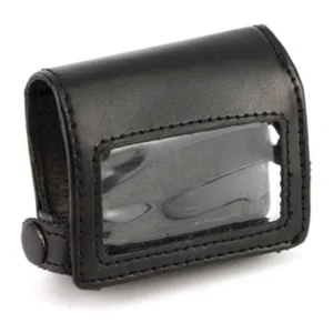 Lectrosonics PSMWB Leather Pouch for SMWB Transmitters: The leather pouch with its plastic window.