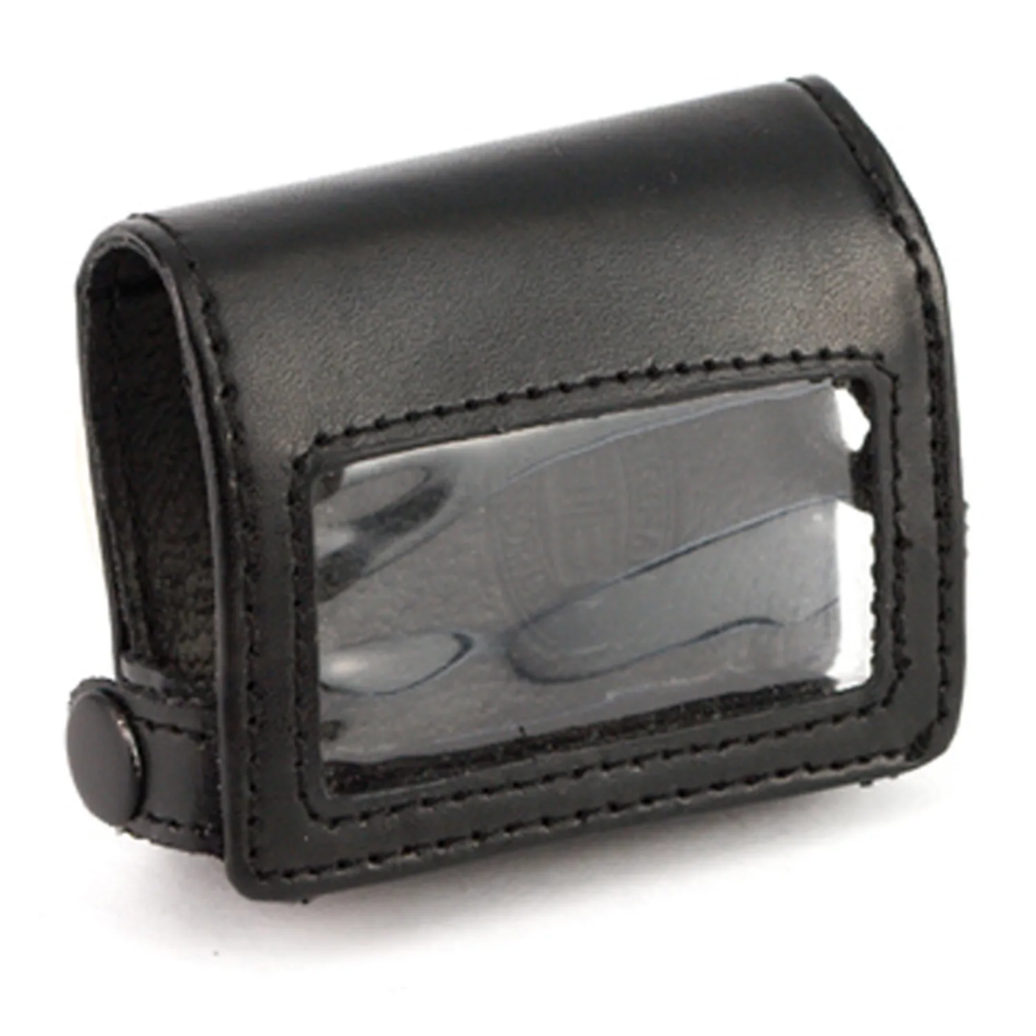 Lectrosonics PSMWB Leather Pouch for SMWB Transmitters: The leather pouch with its plastic window.