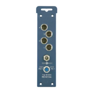 Lectrosonics Quadpack for SR Series Receivers: The power panel with four TA3 outputs and the LZR and Hirose jacks.