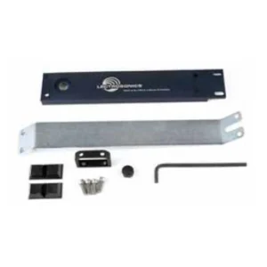 Lectrosonics RMPM2T-1 Single Rack Mount Kit for M2T and DSQD: The fill panel, support bracket, handle, screws, and hex key.