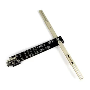 Lectrosonics SNA600a Adjustable Dipole Antenna: The dipole antenna with its arms extended and its BNC connector.