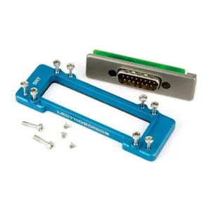 Lectrosonics SRSNY Sony Camera Slot Adapter for SR Receivers: The adapter bezel, rear panel connector, and screws.