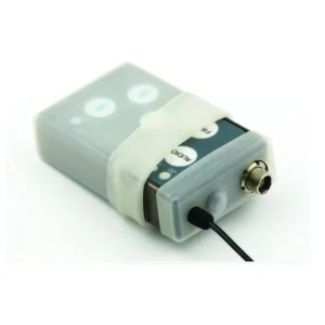 Lectrosonics SSMCVR Silicone Cover for SSM Transmitters: The top panel cover overlapping the housing cover.