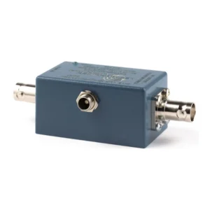 Lectrosonics UFM144 UHF Filter/Amplifier Module: The side panel with its locking power jack.
