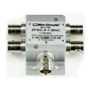 Lectrosonics ZFSC41 Four-Way Passive RF Splitter: The four-way splitter with its BNC connectors.