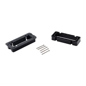 Lectrosonics ZS-BAGFRAME-DSR4-DSR-KIT Mounting Kit for DSR and DSR4: The snap-in bezel, mid-frame mount, and five screws.