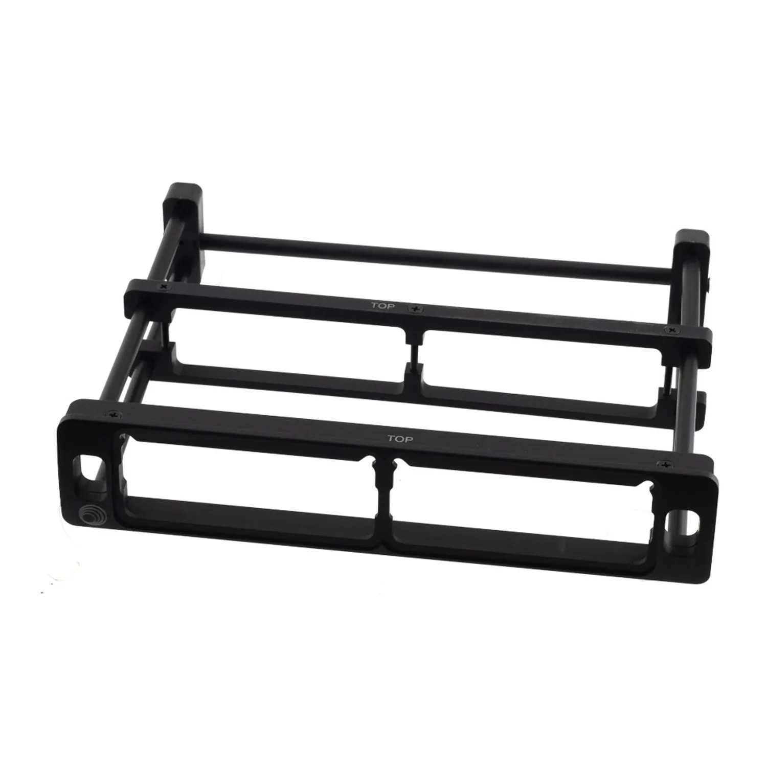 Lectrosonics BAGFRAME Receiver Mounting Frame for Audio Bags: A two-receiver frame from above.