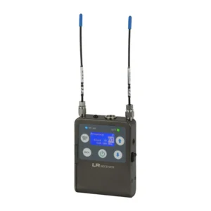 Lectrosonics LR Compact Digital Hybrid Wireless Receiver: The receiver with its two antennas.