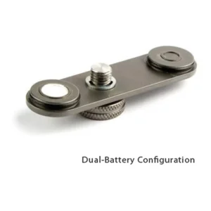 Lectrosonics SM Series Replacement Battery Door: The dual-battery door with its thumbscrew.