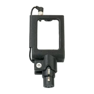 Nylon Industries ZMT Nylon Plug-On Adapter, adapter frame upright with its XLR-F connector below.