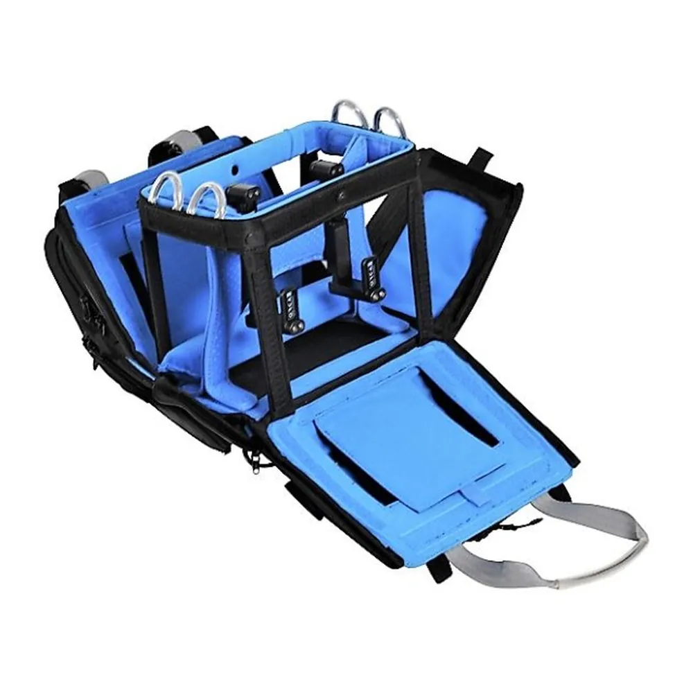 ORCA OR-1000-1 Aluminum Lift System for ORCA Audio Bags: the lifts inside an open ORCA bag.