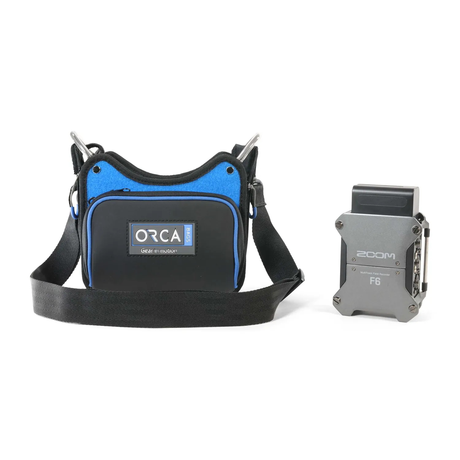 ORCA OR-268 Low Profile Audio Mixer Bag for Zoom F6: the bag with its shoulder strap.