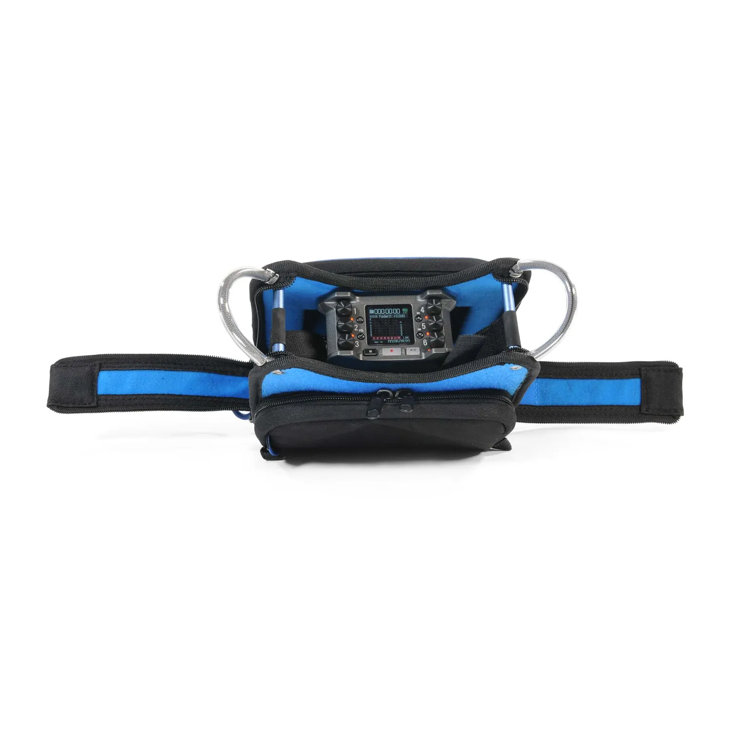 ORCA OR-268 Low Profile Audio Mixer Bag for Zoom F6: the front opened.