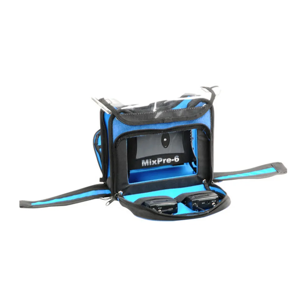 ORCA OR-270 Low Profile Audio Mixer Bag for MixPre-3 and MixPre-6: the front opened around a MixPre-6.