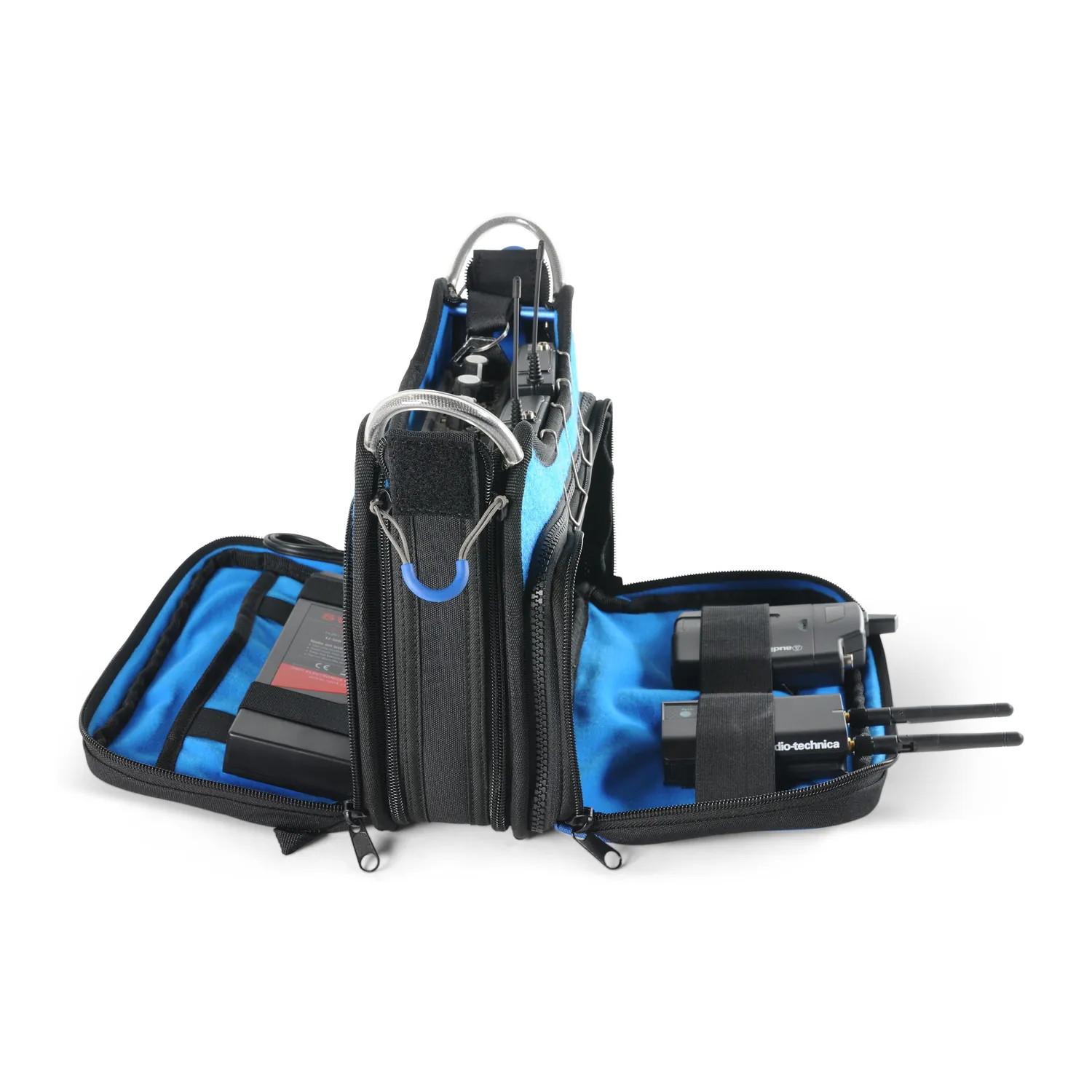 ORCA OR-272 Low Profile Audio Mixer Bag for Zoom F8n and MixPre-10: the pockets opened on both sides.