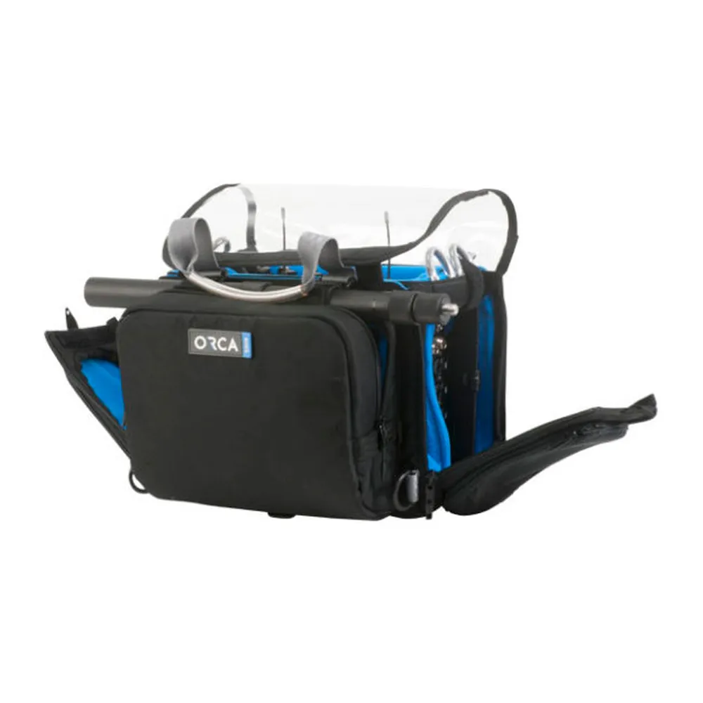 ORCA OR-280 Small Audio Mixer Bag for MixPre: the side flap open.