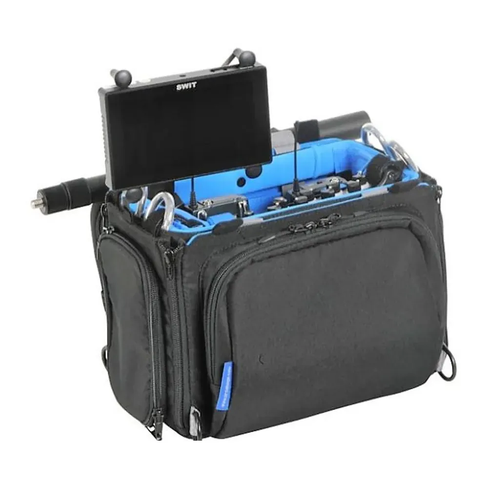 ORCA OR-280 Small Audio Mixer Bag for MixPre: a monitor mounted on the bag.