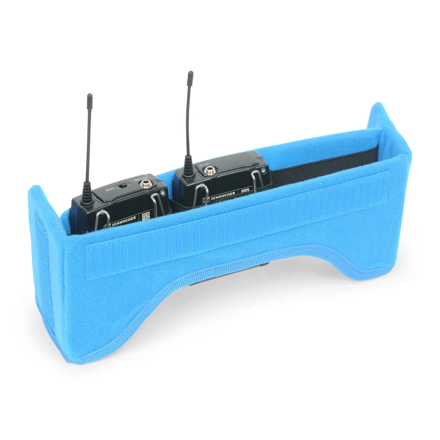 ORCA OR-330 Audio Mixer Bag for Zaxcom Nova and Sound Devices 888: the wireless insert holding two receivers.