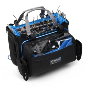 ORCA OR-332 Premium Audio Mixer Bag for Scorpio, 888, and 688: the bag with a mixer and receivers inside.