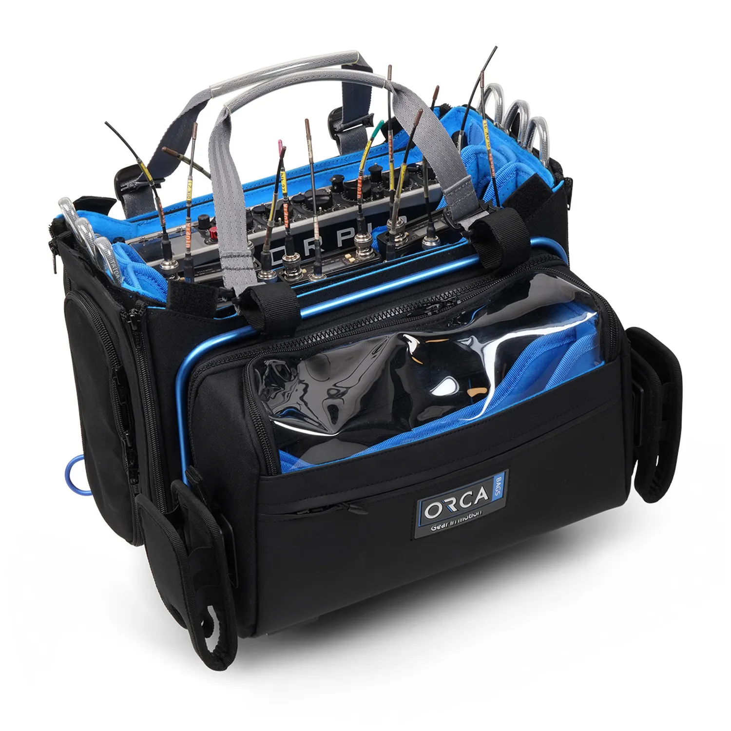 ORCA OR-332 Premium Audio Mixer Bag for Scorpio, 888, and 688: the bag with a mixer and receivers inside.