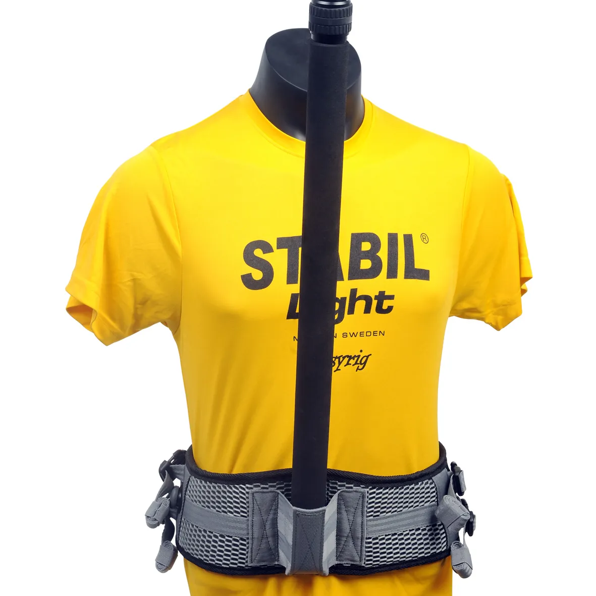 ORCA OR-370 Advanced Audio Waist Belt: holding a boom pole.
