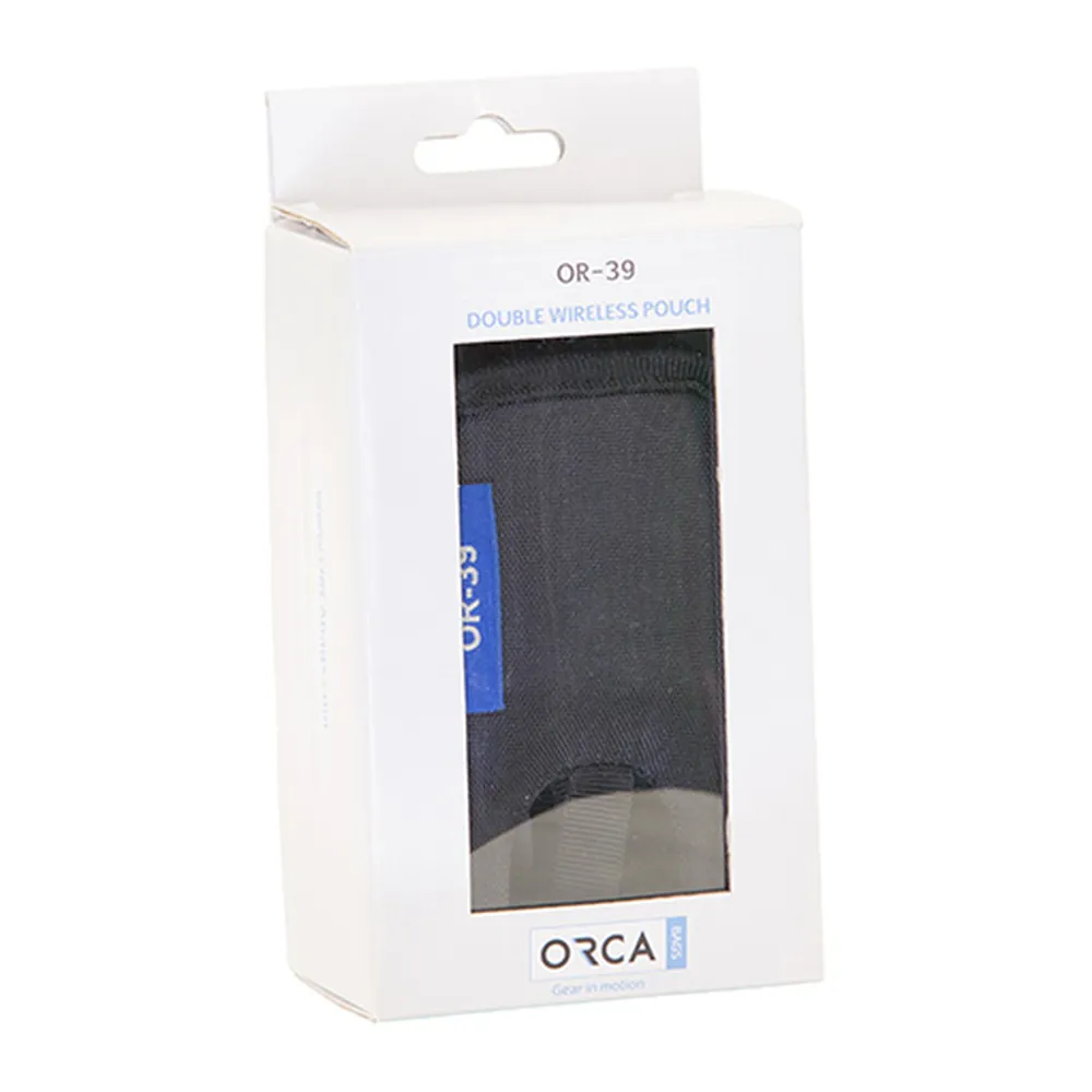 ORCA OR-39 Double Wireless Pouch: in its package.