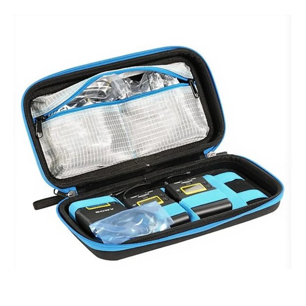 ORCA OR-655 Hard Shell Thermoformed Accessory Case: opened, with the mesh pocket.