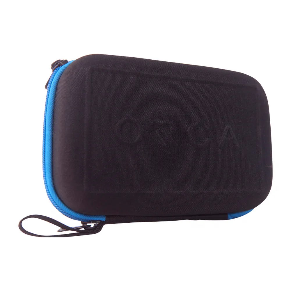 ORCA OR-65 Hard Shell Accessories Case (Extra Small): the case closed, from the side.