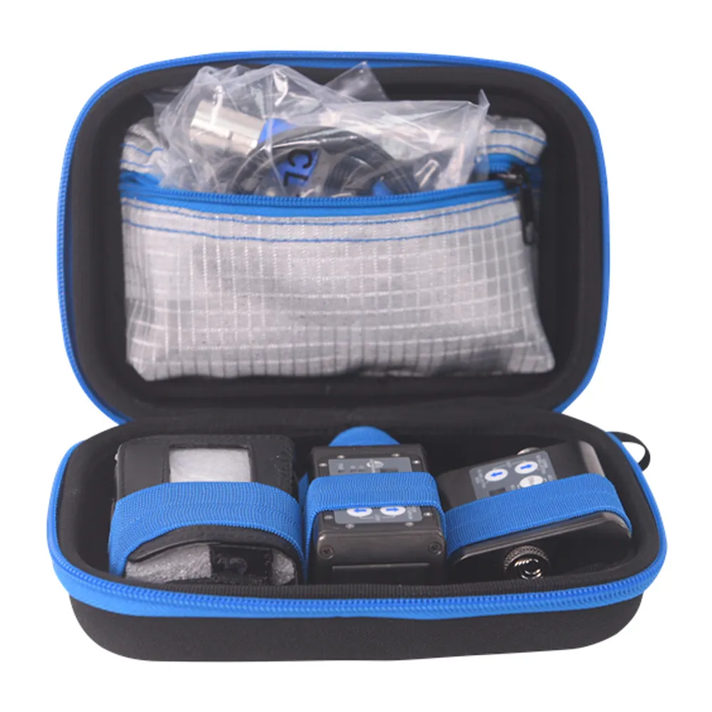 ORCA OR-65 Hard Shell Accessories Case (Extra Small): opened, holding wireless gear.