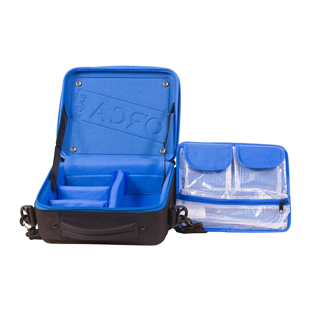 ORCA OR-67 Hard Shell Accessories Bag (Small): the lid panel detached.